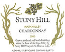 Label for Stony Hill Vineyard